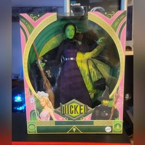 Mattel Wicked Deluxe Elphaba Doll - Green and Purple NIB